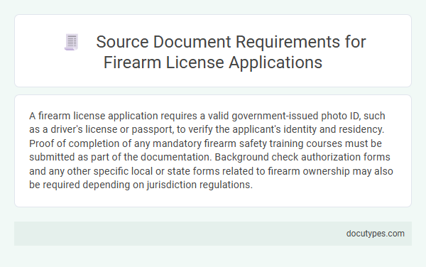 Source Document Requirements for Firearm License Applications