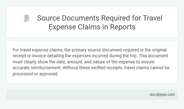 Source Documents Required for Travel Expense Claims in Reports