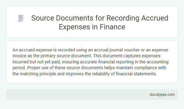 Source Documents for Recording Accrued Expenses in Finance