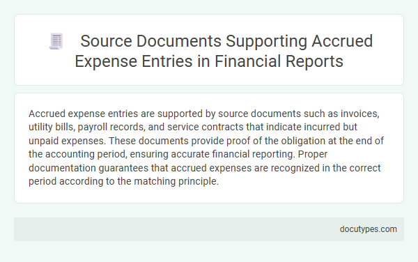 Source Documents Supporting Accrued Expense Entries in Financial Reports