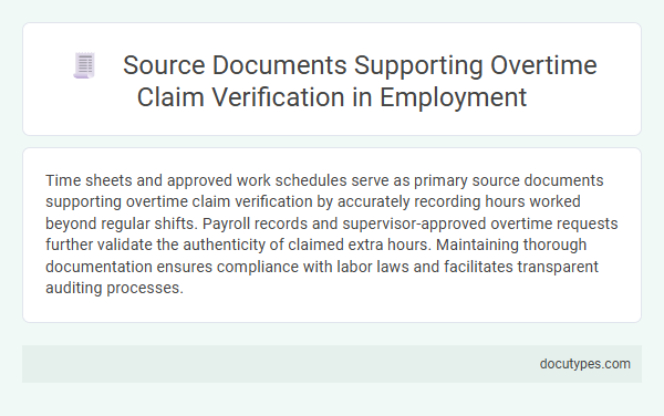 Source Documents Supporting Overtime Claim Verification in Employment