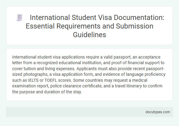 International Student Visa Documentation: Essential Requirements and Submission Guidelines