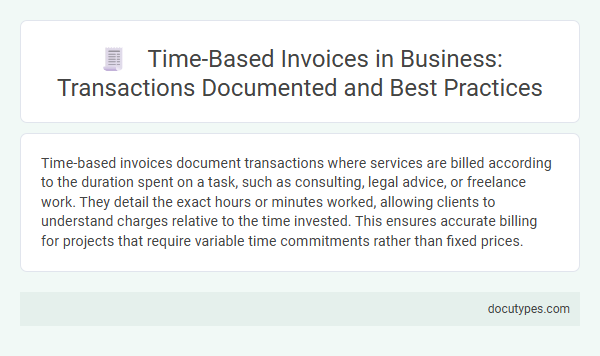 Time-Based Invoices in Business: Transactions Documented and Best Practices
