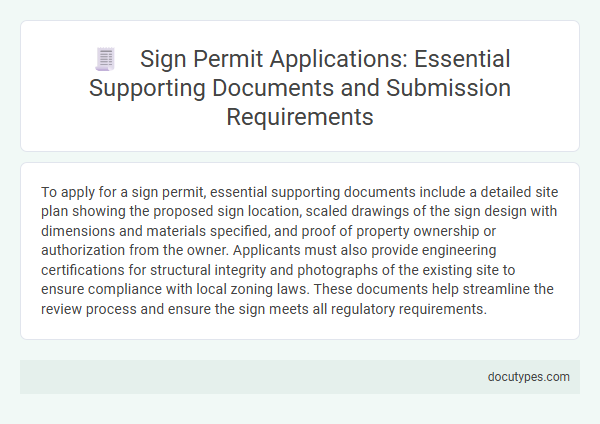 Sign Permit Applications: Essential Supporting Documents and Submission Requirements