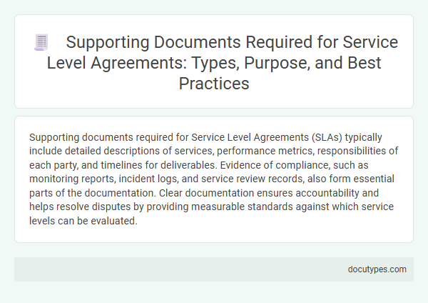 Supporting Documents Required for Service Level Agreements: Types, Purpose, and Best Practices