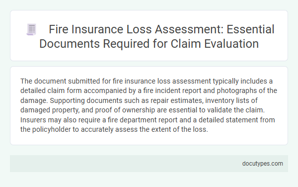 Fire Insurance Loss Assessment: Essential Documents Required for Claim Evaluation