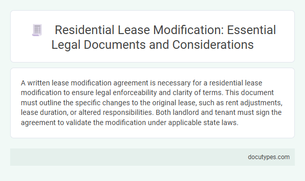 Residential Lease Modification: Essential Legal Documents and Considerations