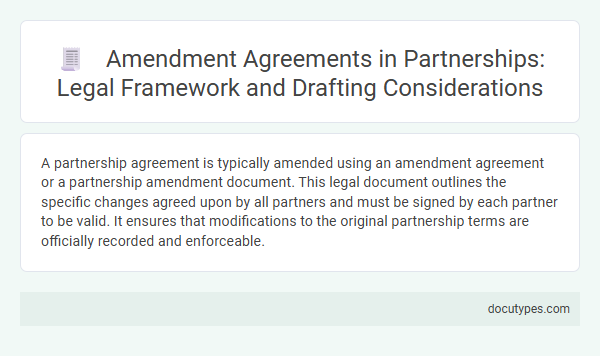 Amendment Agreements in Partnerships: Legal Framework and Drafting Considerations