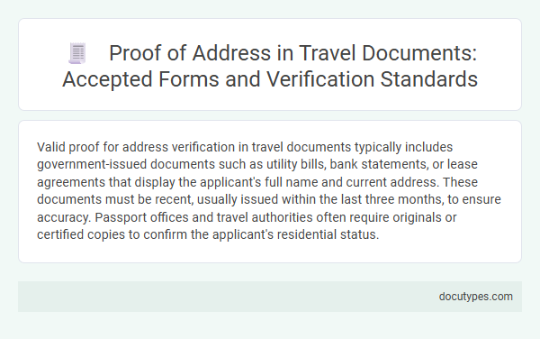 Proof of Address in Travel Documents: Accepted Forms and Verification Standards