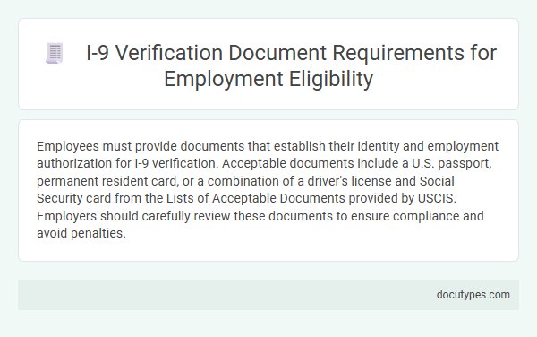 I-9 Verification Document Requirements for Employment Eligibility