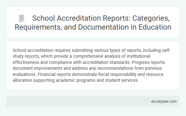 School Accreditation Reports: Categories, Requirements, and Documentation in Education