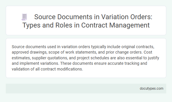 Source Documents in Variation Orders: Types and Roles in Contract Management