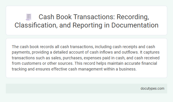 Cash Book Transactions: Recording, Classification, and Reporting in Documentation