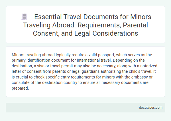 Essential Travel Documents for Minors Traveling Abroad: Requirements, Parental Consent, and Legal Considerations