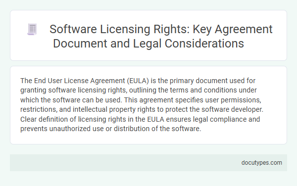 Software Licensing Rights: Key Agreement Document and Legal Considerations