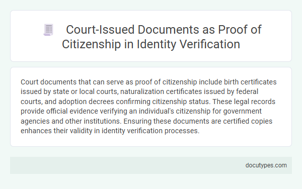 Court-Issued Documents as Proof of Citizenship in Identity Verification