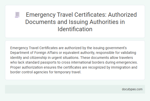 Emergency Travel Certificates: Authorized Documents and Issuing Authorities in Identification