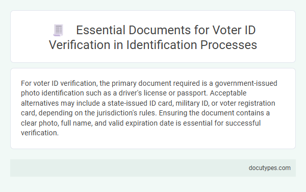 Essential Documents for Voter ID Verification in Identification Processes