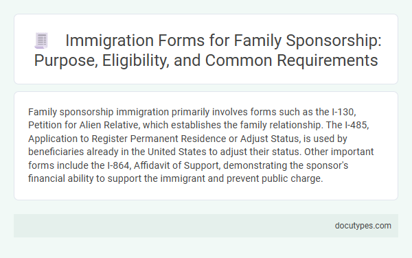 Immigration Forms for Family Sponsorship: Purpose, Eligibility, and Common Requirements