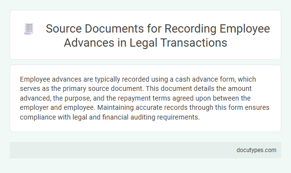 Source Documents for Recording Employee Advances in Legal Transactions