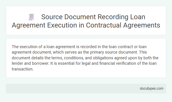 Source Document Recording Loan Agreement Execution in Contractual Agreements