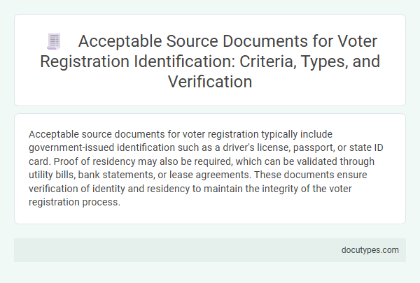 Acceptable Source Documents for Voter Registration Identification: Criteria, Types, and Verification