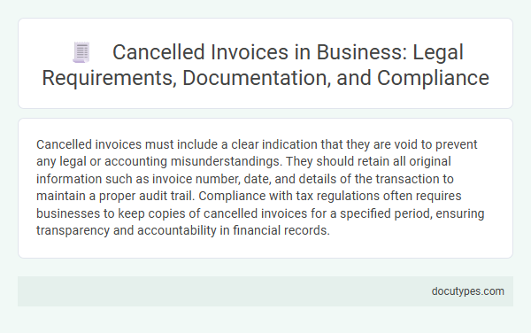 Cancelled Invoices in Business: Legal Requirements, Documentation, and Compliance