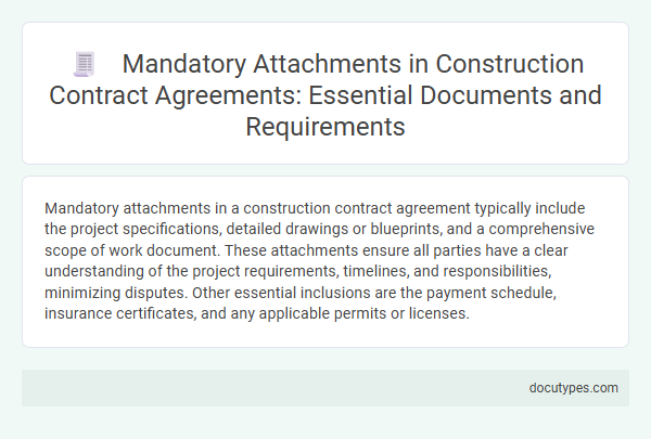 Mandatory Attachments in Construction Contract Agreements: Essential Documents and Requirements