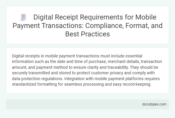 Digital Receipt Requirements for Mobile Payment Transactions: Compliance, Format, and Best Practices