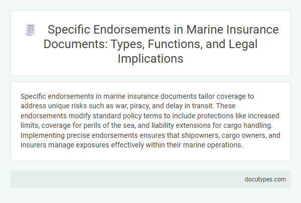 Specific Endorsements in Marine Insurance Documents: Types, Functions, and Legal Implications