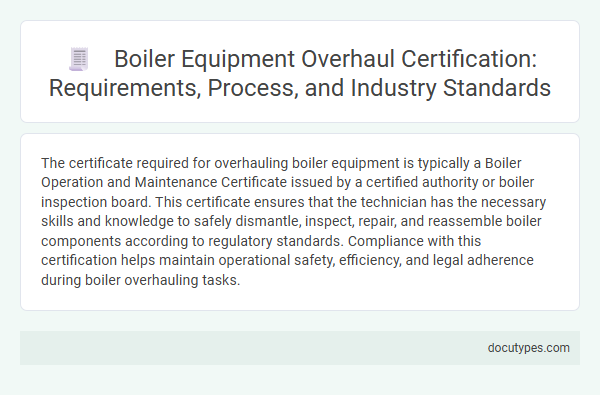Boiler Equipment Overhaul Certification: Requirements, Process, and Industry Standards