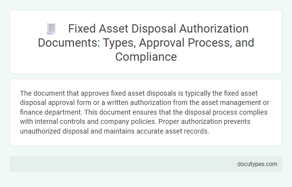 Fixed Asset Disposal Authorization Documents: Types, Approval Process, and Compliance
