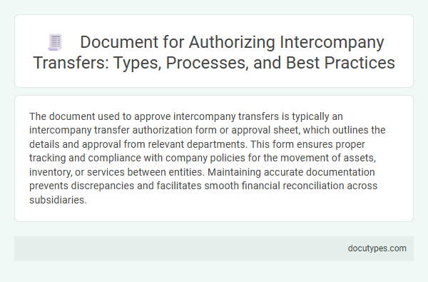 Document for Authorizing Intercompany Transfers: Types, Processes, and Best Practices