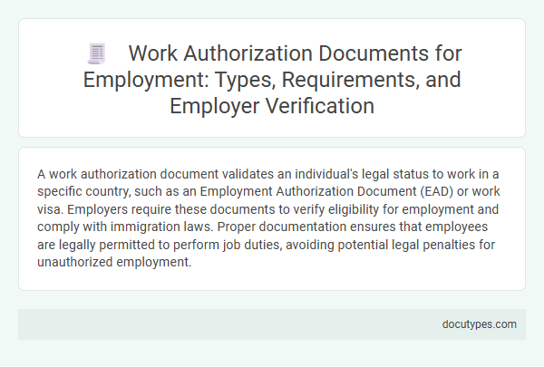 Work Authorization Documents for Employment: Types, Requirements, and Employer Verification