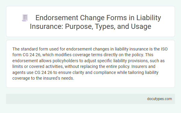Endorsement Change Forms in Liability Insurance: Purpose, Types, and Usage