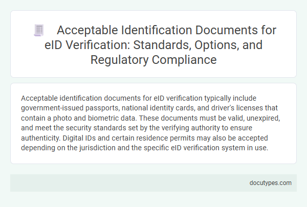 Acceptable Identification Documents for eID Verification: Standards, Options, and Regulatory Compliance