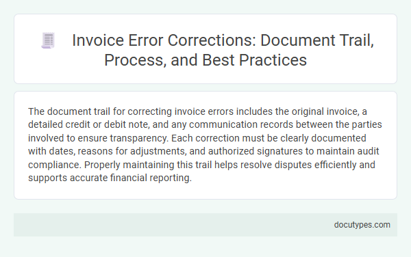 Invoice Error Corrections: Document Trail, Process, and Best Practices
