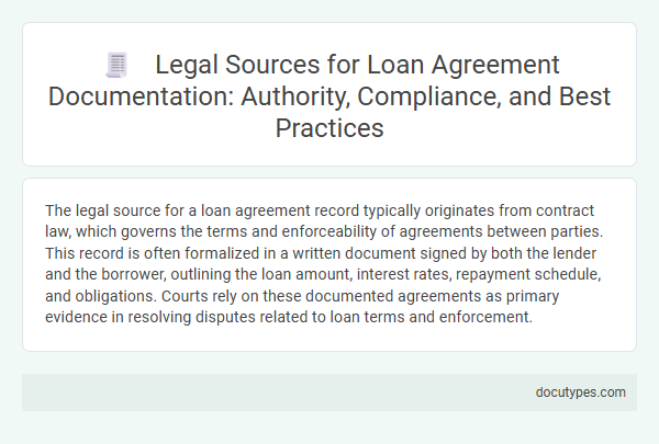 Legal Sources for Loan Agreement Documentation: Authority, Compliance, and Best Practices