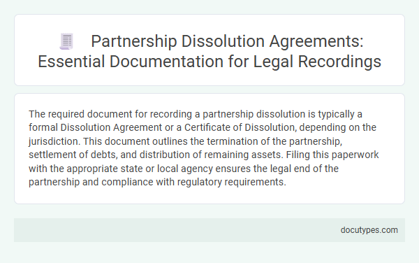 Partnership Dissolution Agreements: Essential Documentation for Legal Recordings