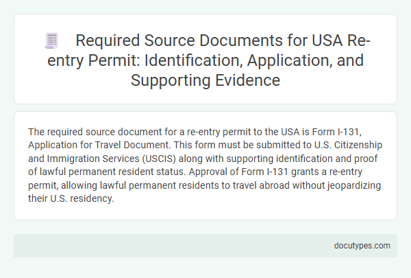 Required Source Documents for USA Re-entry Permit: Identification, Application, and Supporting Evidence