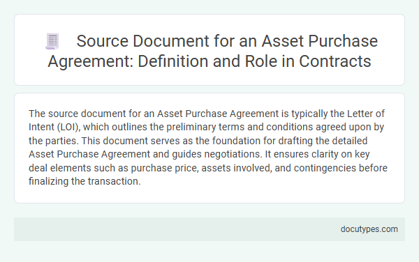 Source Document for an Asset Purchase Agreement: Definition and Role in Contracts