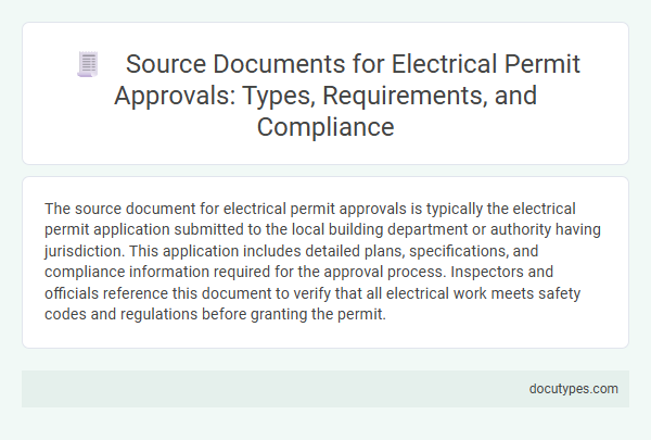 Source Documents for Electrical Permit Approvals: Types, Requirements, and Compliance
