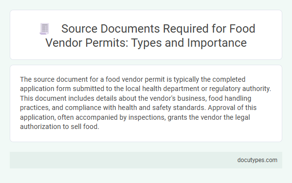 Source Documents Required for Food Vendor Permits: Types and Importance