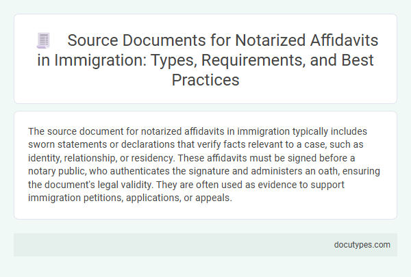 Source Documents for Notarized Affidavits in Immigration: Types, Requirements, and Best Practices