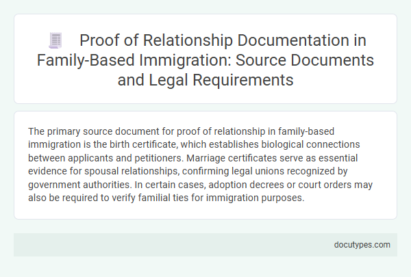 Proof of Relationship Documentation in Family-Based Immigration: Source Documents and Legal Requirements