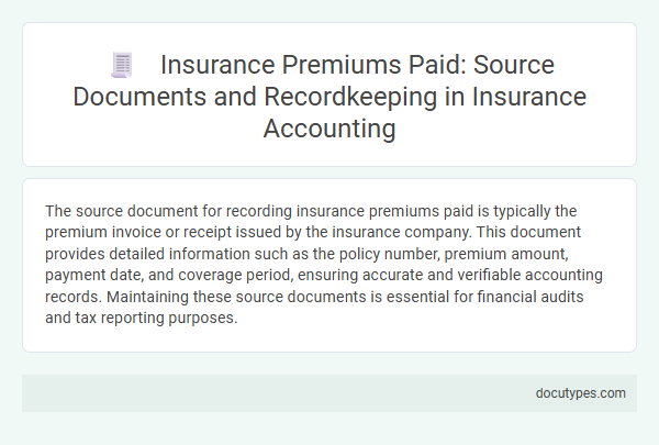 Insurance Premiums Paid: Source Documents and Recordkeeping in Insurance Accounting