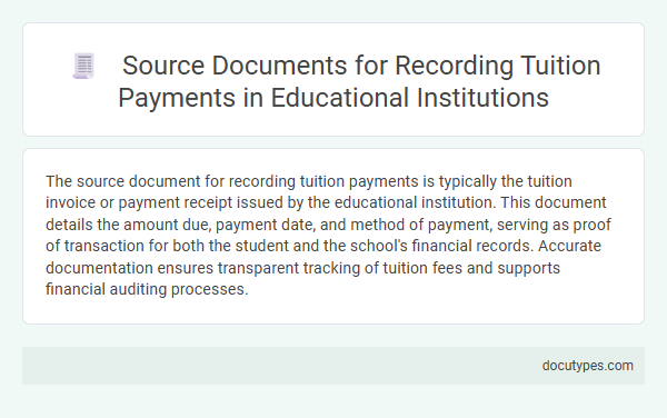 Source Documents for Recording Tuition Payments in Educational Institutions