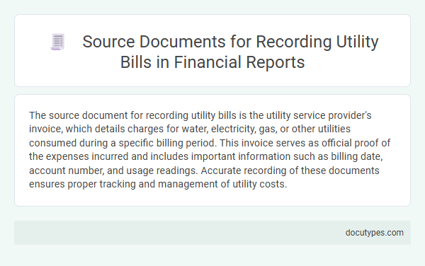 Source Documents for Recording Utility Bills in Financial Reports
