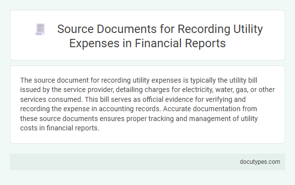 Source Documents for Recording Utility Expenses in Financial Reports