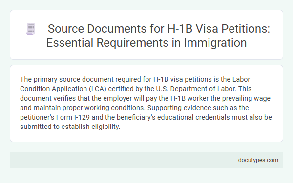 Source Documents for H-1B Visa Petitions: Essential Requirements in Immigration
